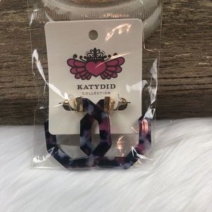 New fashion earrings. Multi color hoops